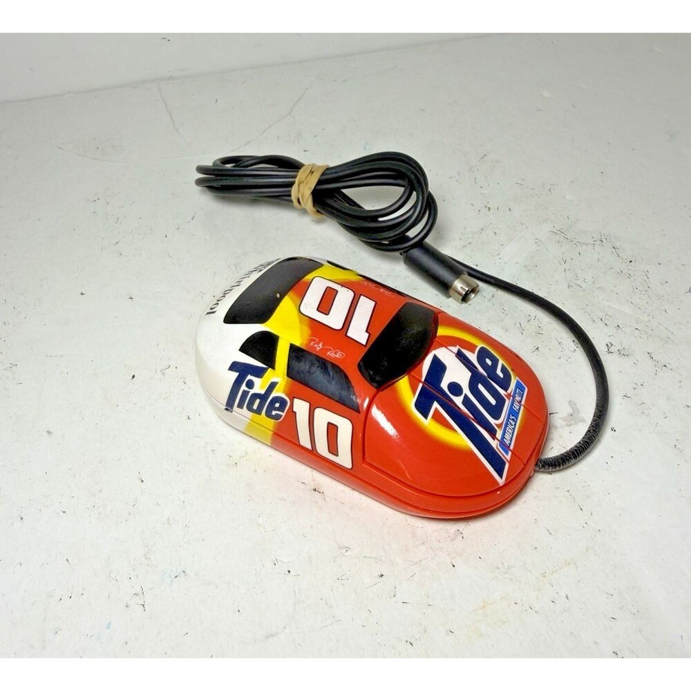 Vintage Ricky Rudd Computer Mouse #10 Tide Racing Nascar Mice Collectible